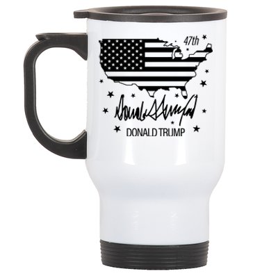 Donald Trump 47th President American Stainless Steel Travel Mug