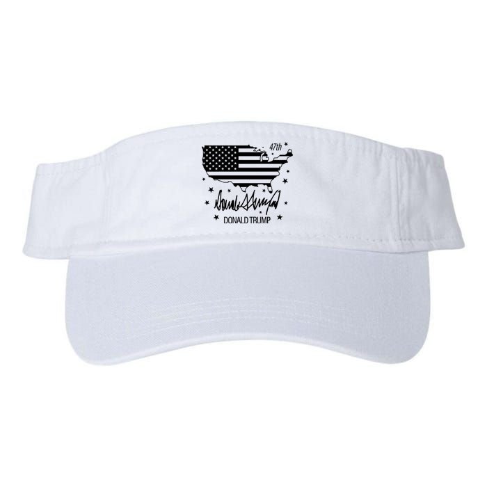 Donald Trump 47th President American Valucap Bio-Washed Visor