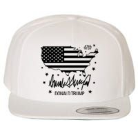 Donald Trump 47th President American Wool Snapback Cap