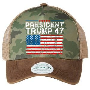 Donald Trump 47 Usa President 2024 Trump 47 President Legacy Tie Dye Trucker Hat