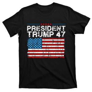 Donald Trump 47 Usa President 2024 Trump 47 President T-Shirt