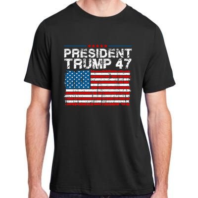 Donald Trump 47 Usa President 2024 Trump 47 President Adult ChromaSoft Performance T-Shirt