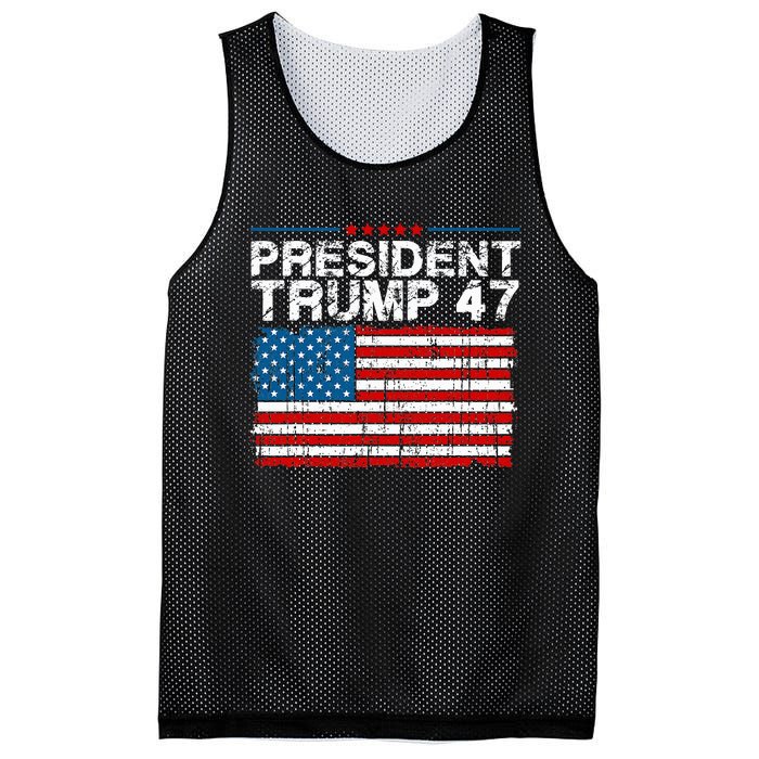 Donald Trump 47 Usa President 2024 Trump 47 President Mesh Reversible Basketball Jersey Tank