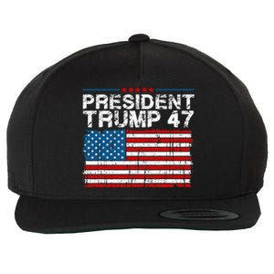 Donald Trump 47 Usa President 2024 Trump 47 President Wool Snapback Cap