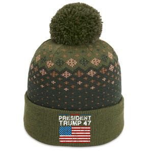 Donald Trump 47 Usa President 2024 Trump 47 President The Baniff Cuffed Pom Beanie