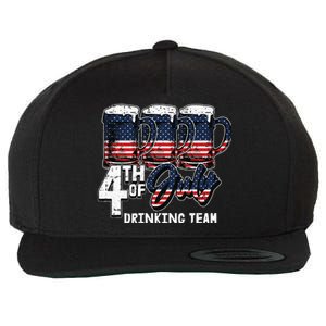 Drinking Team 4th Of July Beer Mug American Flag Patriotic Wool Snapback Cap