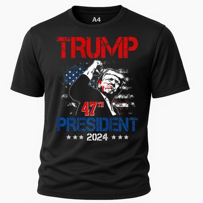 Donald Trump 47th President 2024 Trump Inauguration Day Cooling Performance Crew T-Shirt