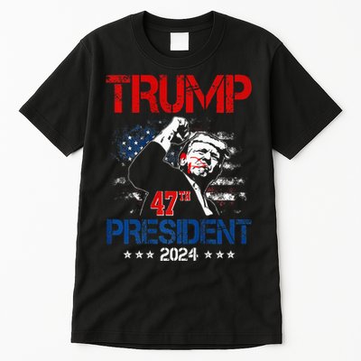 Donald Trump 47th President 2024 Trump Inauguration Day Tall T-Shirt