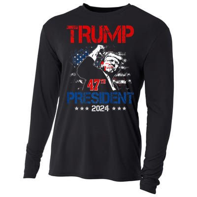 Donald Trump 47th President 2024 Trump Inauguration Day Cooling Performance Long Sleeve Crew