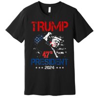 Donald Trump 47th President 2024 Trump Inauguration Day Premium T-Shirt