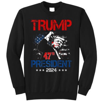 Donald Trump 47th President 2024 Trump Inauguration Day Tall Sweatshirt