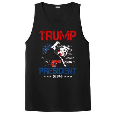 Donald Trump 47th President 2024 Trump Inauguration Day PosiCharge Competitor Tank