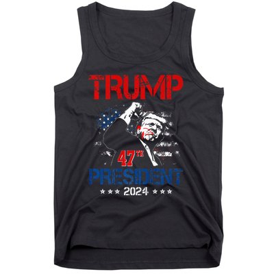 Donald Trump 47th President 2024 Trump Inauguration Day Tank Top