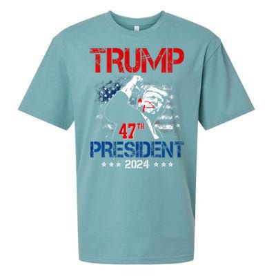 Donald Trump 47th President 2024 Trump Inauguration Day Sueded Cloud Jersey T-Shirt