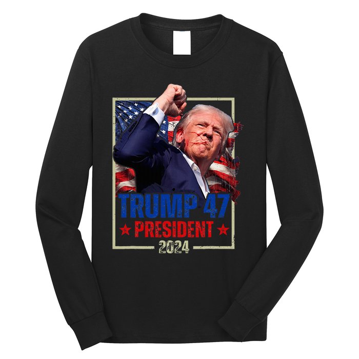 Donald Trump 47th President 2024 Trump Inauguration Day Long Sleeve Shirt