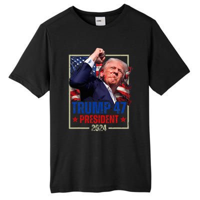 Donald Trump 47th President 2024 Trump Inauguration Day Tall Fusion ChromaSoft Performance T-Shirt