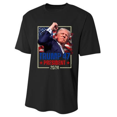 Donald Trump 47th President 2024 Trump Inauguration Day Performance Sprint T-Shirt