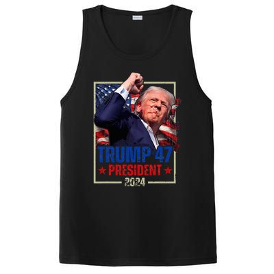 Donald Trump 47th President 2024 Trump Inauguration Day PosiCharge Competitor Tank