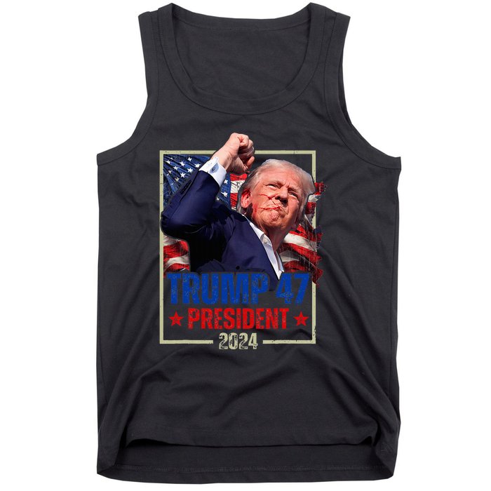 Donald Trump 47th President 2024 Trump Inauguration Day Tank Top