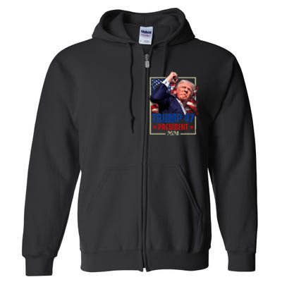 Donald Trump 47th President 2024 Trump Inauguration Day Full Zip Hoodie