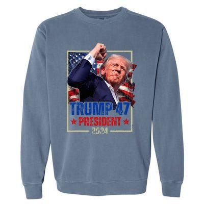 Donald Trump 47th President 2024 Trump Inauguration Day Garment-Dyed Sweatshirt