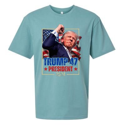 Donald Trump 47th President 2024 Trump Inauguration Day Sueded Cloud Jersey T-Shirt