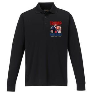 Donald Trump 47 President 2024 Trump Inauguration Day Performance Long Sleeve Polo