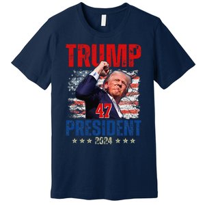 Donald Trump 47 President 2024 Trump Inauguration Day Premium T-Shirt