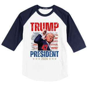 Donald Trump 47 President 2024 Trump Inauguration Day Baseball Sleeve Shirt