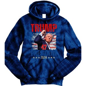 Donald Trump 47 President 2024 Trump Inauguration Day Tie Dye Hoodie