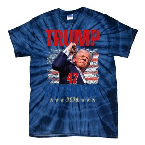 Donald Trump 47 President 2024 Trump Inauguration Day Tie-Dye T-Shirt