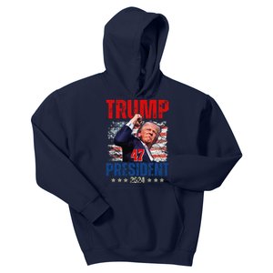 Donald Trump 47 President 2024 Trump Inauguration Day Kids Hoodie