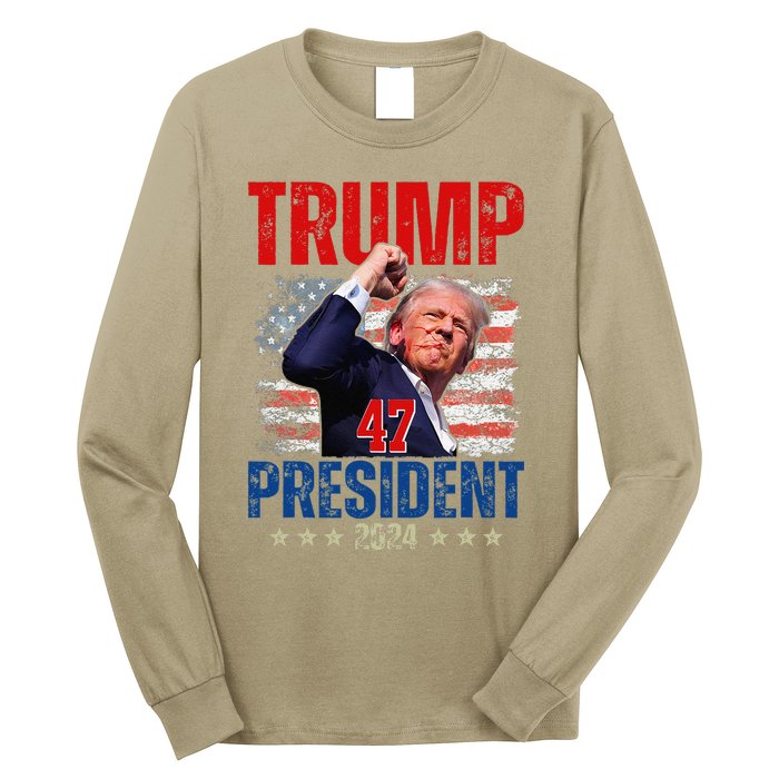 Donald Trump 47 President 2024 Trump Inauguration Day Long Sleeve Shirt