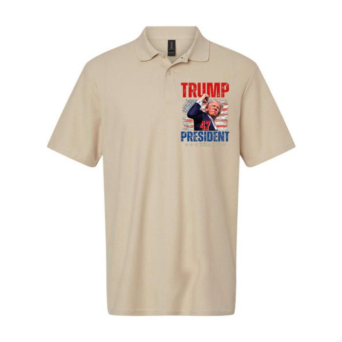 Donald Trump 47 President 2024 Trump Inauguration Day Softstyle Adult Sport Polo