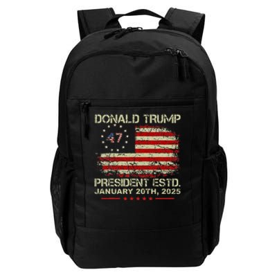 Donald Trump 47th President Inauguration 2025 Supporters Daily Commute Backpack