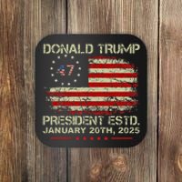 Donald Trump 47th President Inauguration 2025 Supporters Coaster