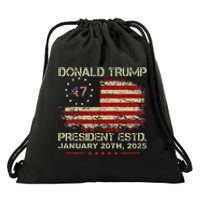 Donald Trump 47th President Inauguration 2025 Supporters Drawstring Bag