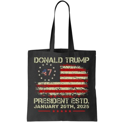 Donald Trump 47th President Inauguration 2025 Supporters Tote Bag