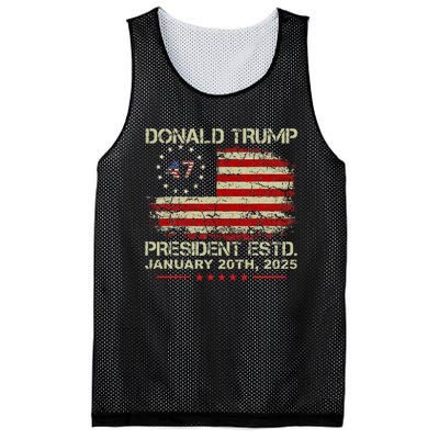 Donald Trump 47th President Inauguration 2025 Supporters Mesh Reversible Basketball Jersey Tank