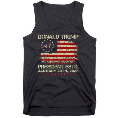 Donald Trump 47th President Inauguration 2025 Supporters Tank Top