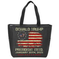 Donald Trump 47th President Inauguration 2025 Supporters Zip Tote Bag