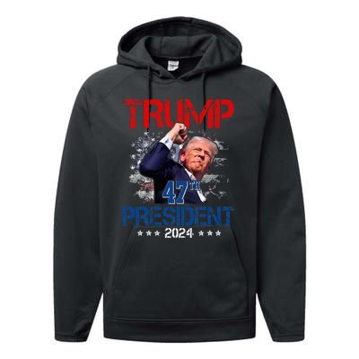 Donald Trump 47th President 2024 Trump Inauguration Day Performance Fleece Hoodie