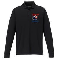 Donald Trump 47th President 2024 Trump Inauguration Day Performance Long Sleeve Polo