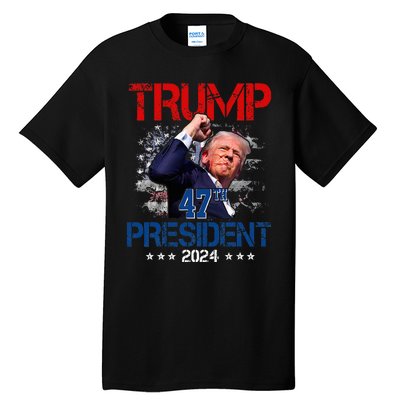 Donald Trump 47th President 2024 Trump Inauguration Day Tall T-Shirt