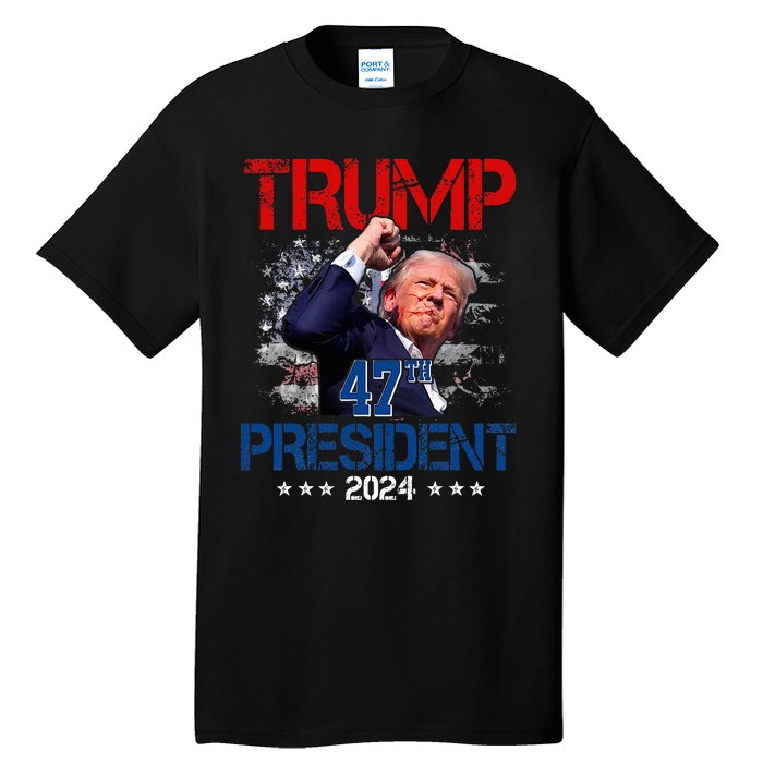 Donald Trump 47th President 2024 Trump Inauguration Day Tall T-Shirt