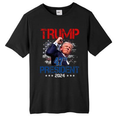 Donald Trump 47th President 2024 Trump Inauguration Day Tall Fusion ChromaSoft Performance T-Shirt