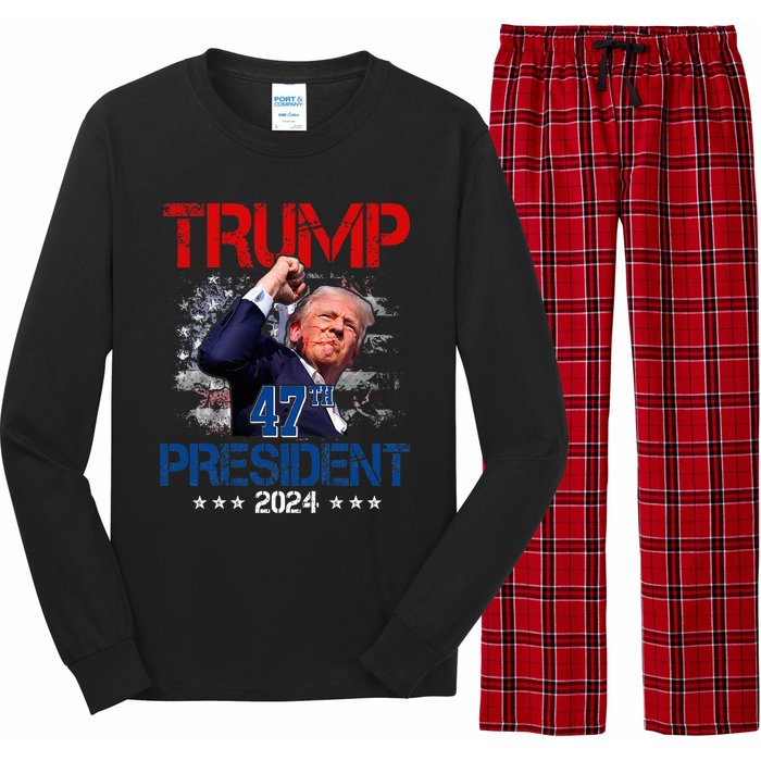 Donald Trump 47th President 2024 Trump Inauguration Day Long Sleeve Pajama Set