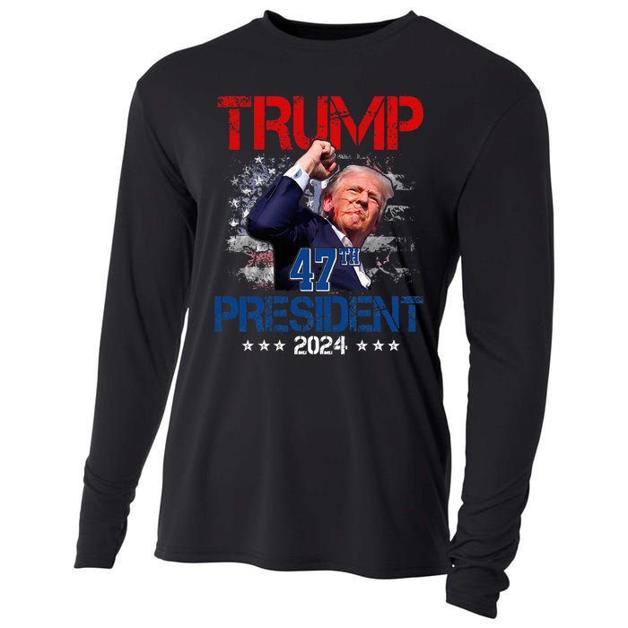 Donald Trump 47th President 2024 Trump Inauguration Day Cooling Performance Long Sleeve Crew