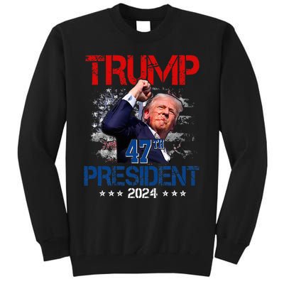 Donald Trump 47th President 2024 Trump Inauguration Day Tall Sweatshirt