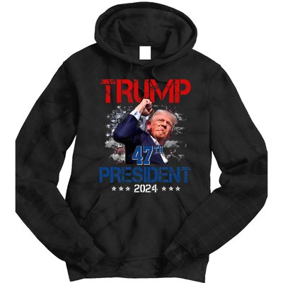 Donald Trump 47th President 2024 Trump Inauguration Day Tie Dye Hoodie